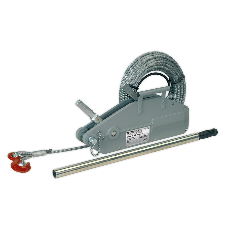 Sealey WRP1600 1600kg Wire Rope Puller