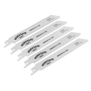 Sealey WRS3013/150 150mm 14tpi Reciprocating Saw Blade - Pack of 5