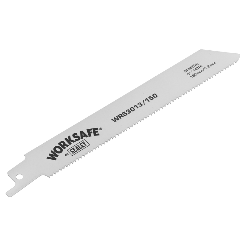 Sealey WRS3013/150 150mm 14tpi Reciprocating Saw Blade - Pack of 5