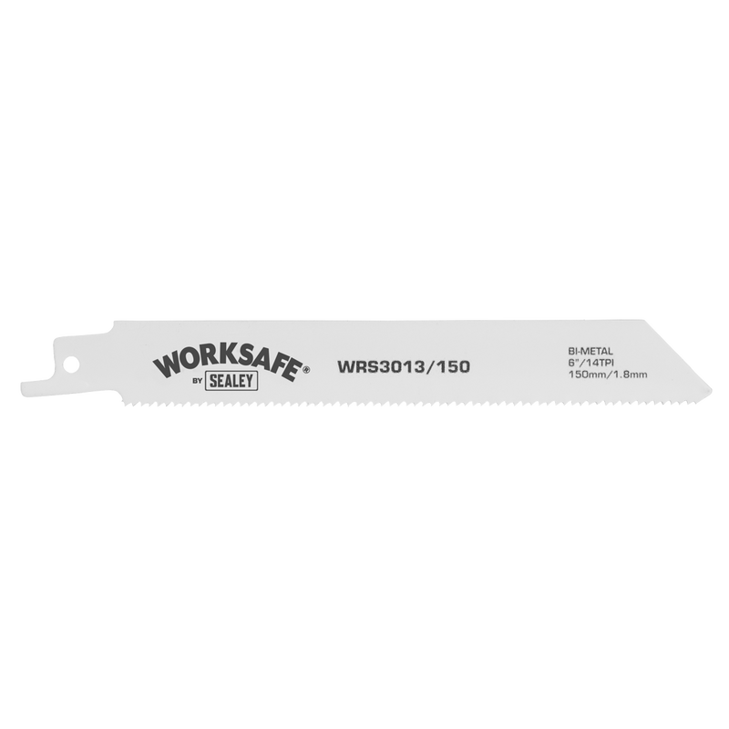 Sealey WRS3013/150 150mm 14tpi Reciprocating Saw Blade - Pack of 5