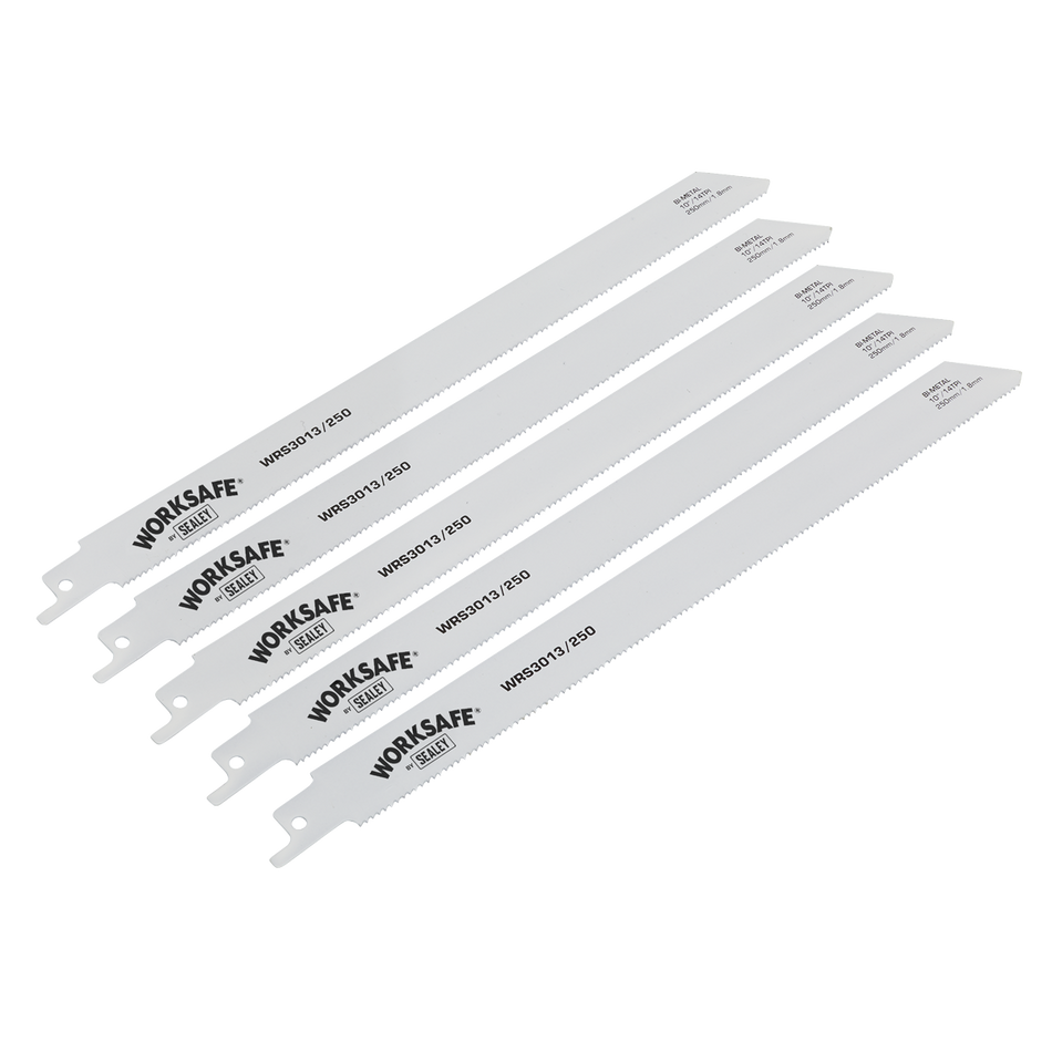 Sealey WRS3013/250 250mm 14tpi Reciprocating Saw Blade - Pack of 5