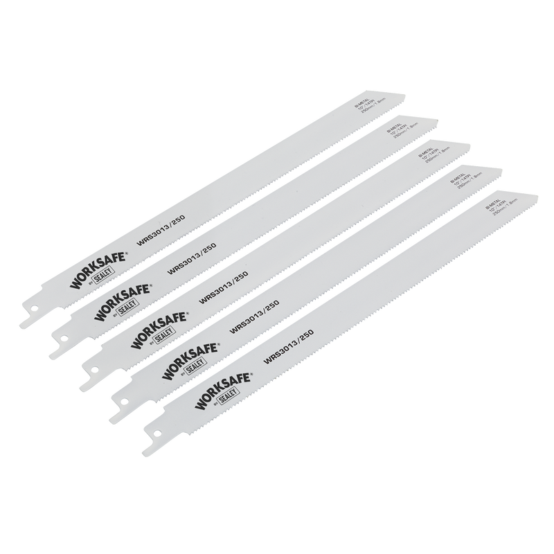 Sealey WRS3013/250 250mm 14tpi Reciprocating Saw Blade - Pack of 5