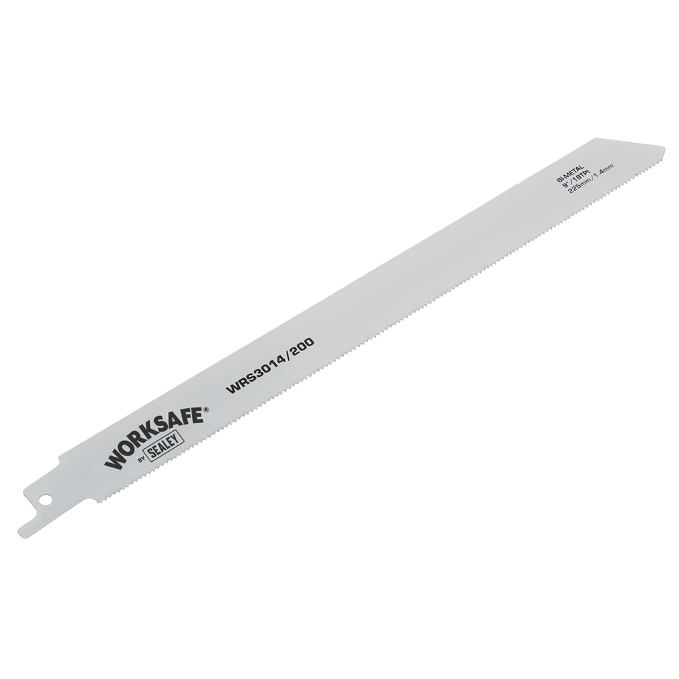 Sealey WRS3014/200 225mm 18tpi Reciprocating Saw Blade Metal - Pack of 5