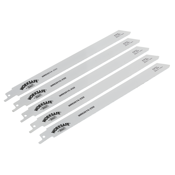 Sealey WRS3014/250 250mm 18tpi Reciprocating Saw Blade Metal - Pack of 5