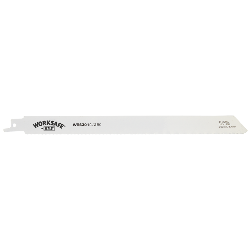 Sealey WRS3014/250 250mm 18tpi Reciprocating Saw Blade Metal - Pack of 5