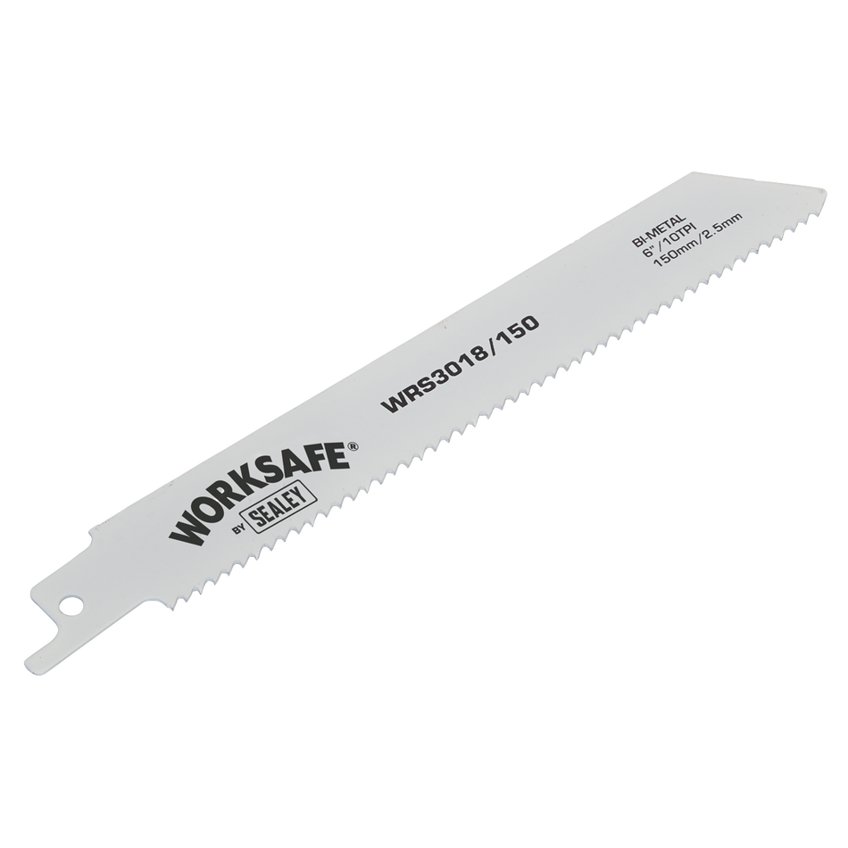 Sealey WRS3018/150 150mm 10tpi Reciprocating Saw Blade - Pack of 5