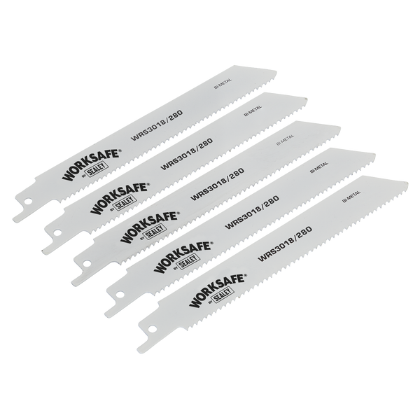 Sealey WRS3018/280 280mm 10tpi Reciprocating Saw Blade - Pack of 5