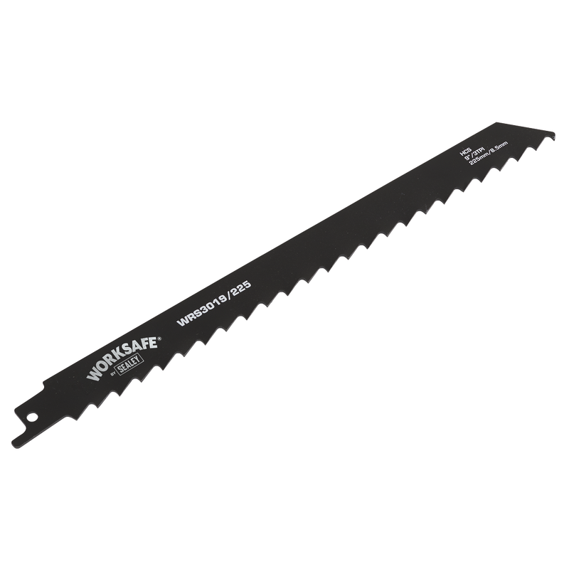 Sealey WRS3019/225 225mm 3tpi Reciprocating Saw Blade Wood - Pack of 5