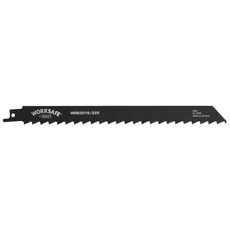Sealey WRS3019/225 225mm 3tpi Reciprocating Saw Blade Wood - Pack of 5