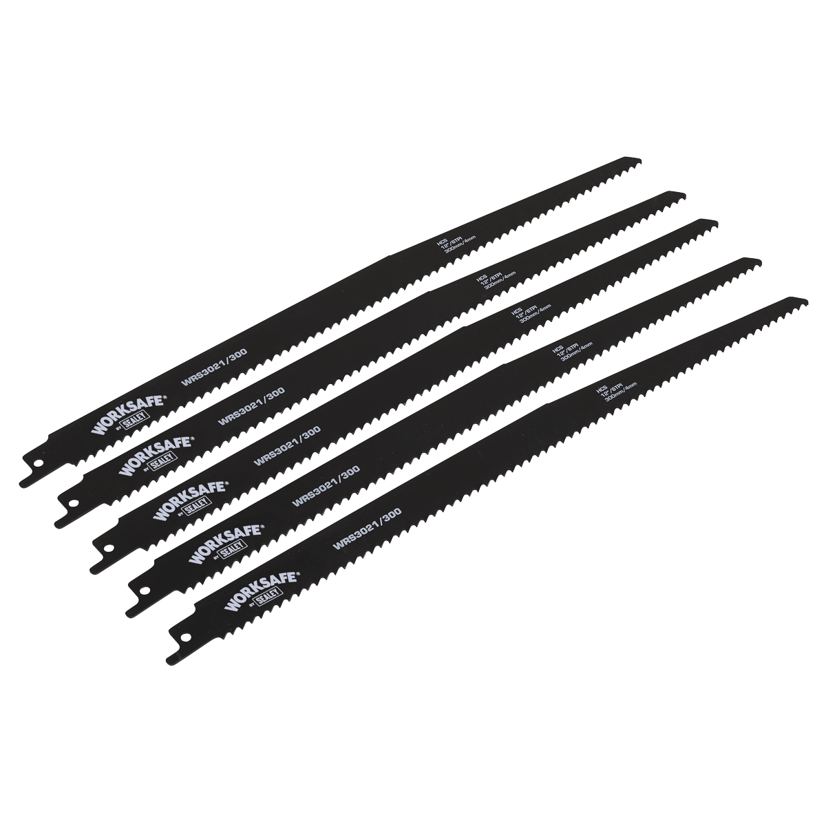 Sealey WRS3021/300 300mm 6tpi Reciprocating Saw Blade - Pack of 5