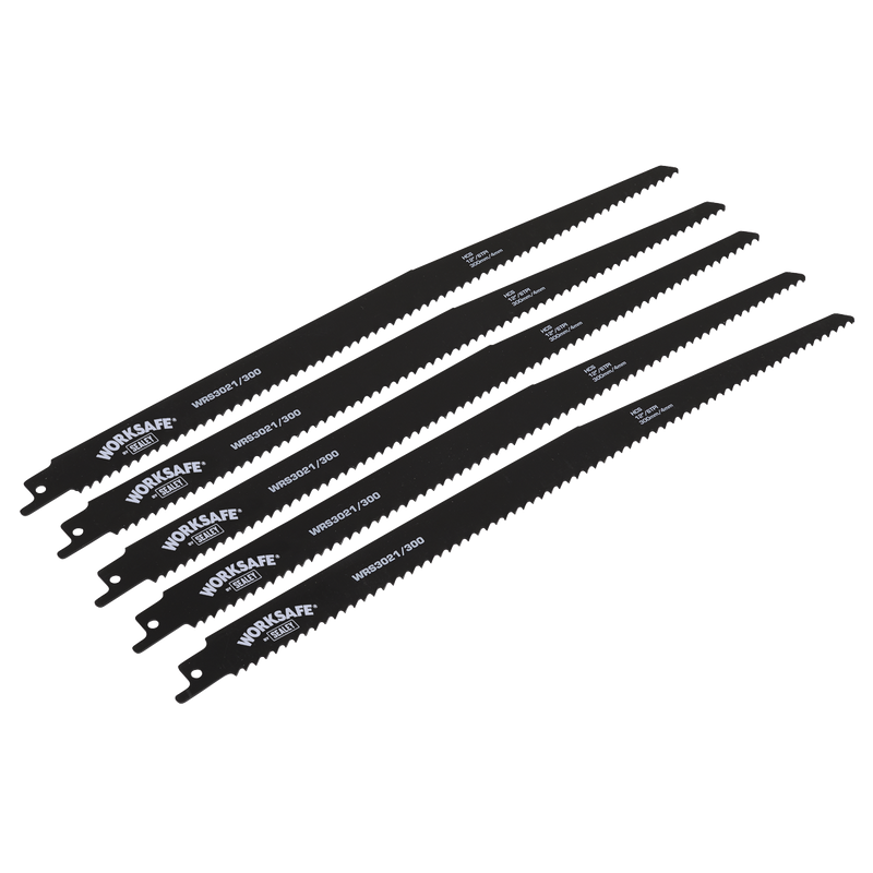 Sealey WRS3021/300 300mm 6tpi Reciprocating Saw Blade - Pack of 5