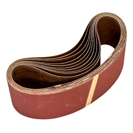 Sealey WSB5380 75 x 533mm Sanding Belt 80Grit - Pack of 10