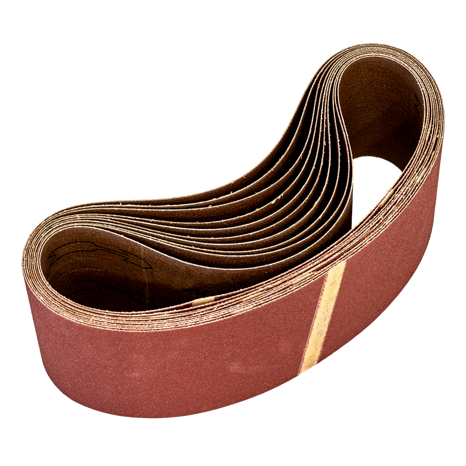Sealey WSB5380 75 x 533mm Sanding Belt 80Grit - Pack of 10