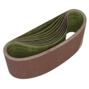 Sealey WSB61120 100 x 610mm Sanding Belt 120Grit - Pack of 10