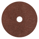 Sealey WSD424 100mm Fibre Backed Disc 24Grit - Pack of 25