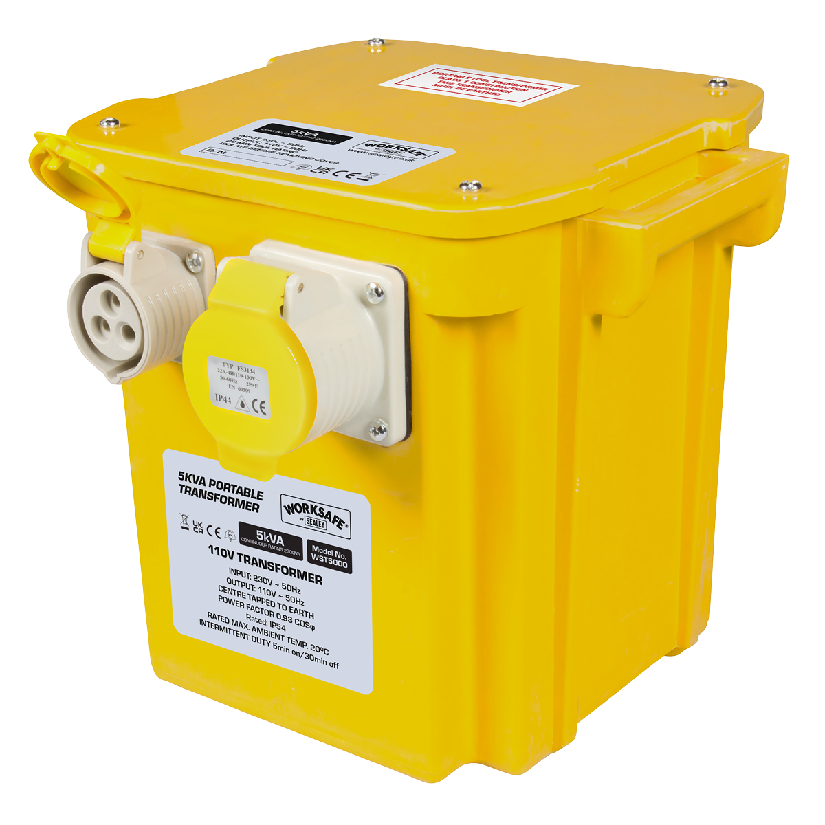 Sealey WST5000 5kVA Portable Transformer