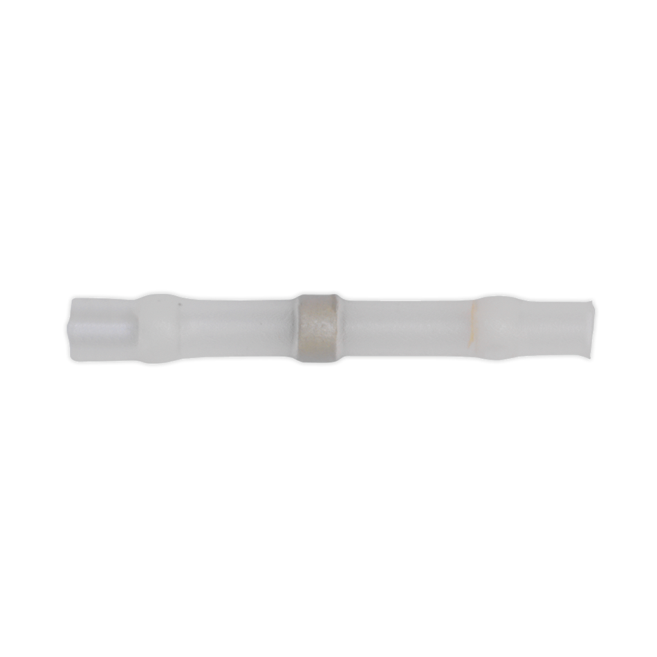 Sealey WTSSB25 White Heat Shrink Solder Butt Connector Terminal - Pack of 25