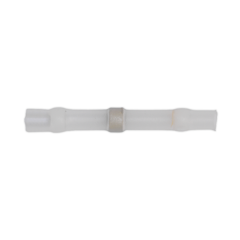 Sealey WTSSB25 White Heat Shrink Solder Butt Connector Terminal - Pack of 25