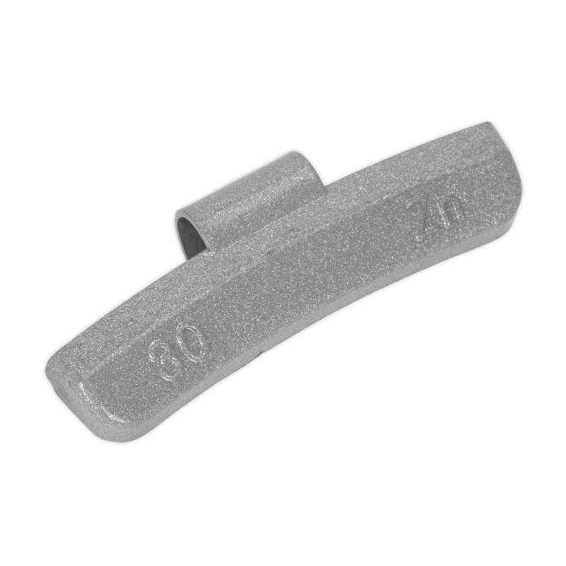 Sealey WWAH30 30g Wheel Weights Hammer-On Plastic Coated Zinc - Alloy Wheels - Pack of 100