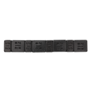 Sealey WWSA510B 5/10g Adhesive Wheel Weight Strip of 8 (4 x Each Weight) - Pack of 50 - Zinc Plated Steel Black