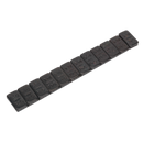 Sealey WWSA5B 5g Adhesive Wheel Weight Strip of 12 - Pack of 50 - Zinc Plated Steel Black
