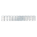 Sealey WWSA5 5g Adhesive Wheel Weight Strip of 12 - Pack of 100 - Zinc Plated Steel