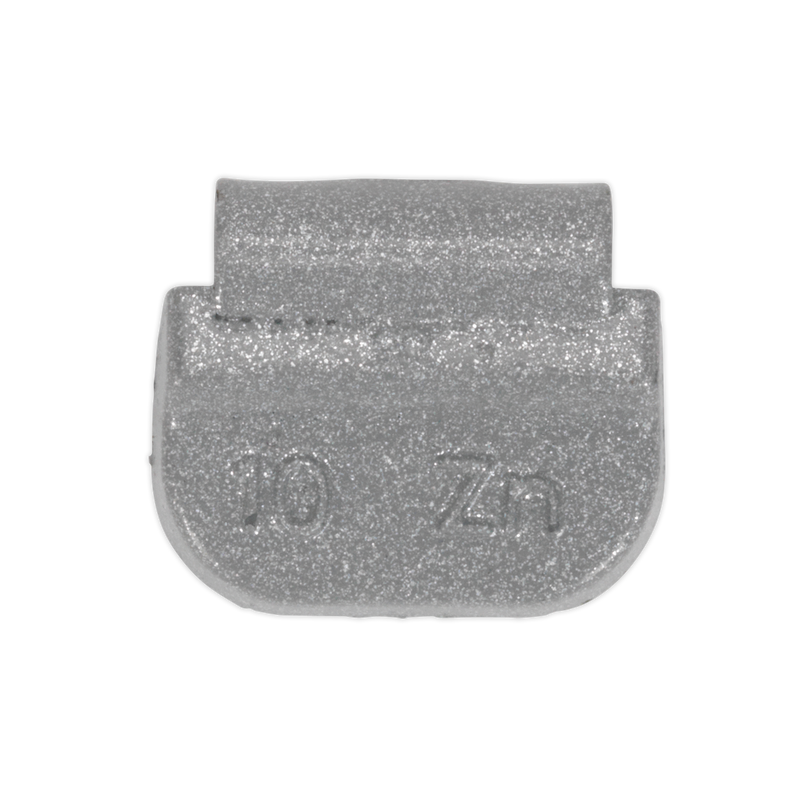 Sealey WWSH10 10g Wheel Weights Hammer-On Zinc for Steel Wheels - Pack of 100