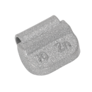 Sealey WWSH10 10g Wheel Weights Hammer-On Zinc for Steel Wheels - Pack of 100