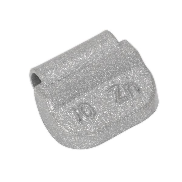 Sealey WWSH10 10g Wheel Weights Hammer-On Zinc for Steel Wheels - Pack of 100