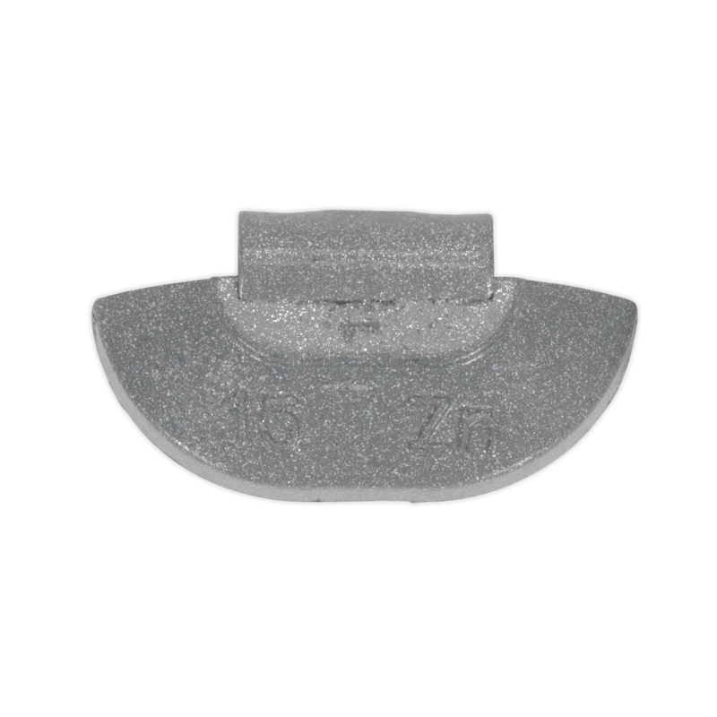 Sealey WWSH15 15g Wheel Weights Hammer-On Zinc for Steel Wheels - Pack of 100
