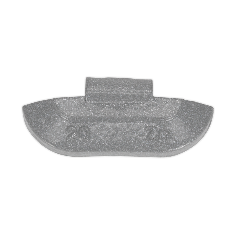 Sealey WWSH20 20g Wheel Weights Hammer-On Zinc for Steel Wheels - Pack of 100