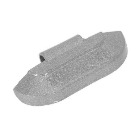 Sealey WWSH20 20g Wheel Weights Hammer-On Zinc for Steel Wheels - Pack of 100