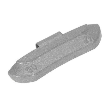 Sealey WWSH30 30g Wheel Weights Hammer-On Zinc for Steel Wheels - Pack of 100