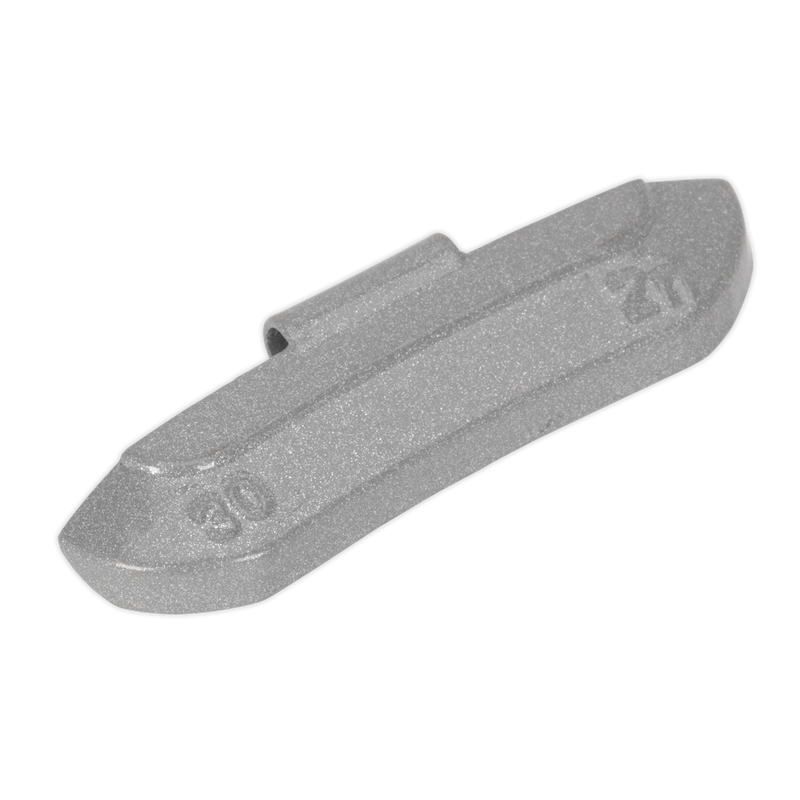 Sealey WWSH30 30g Wheel Weights Hammer-On Zinc for Steel Wheels - Pack of 100