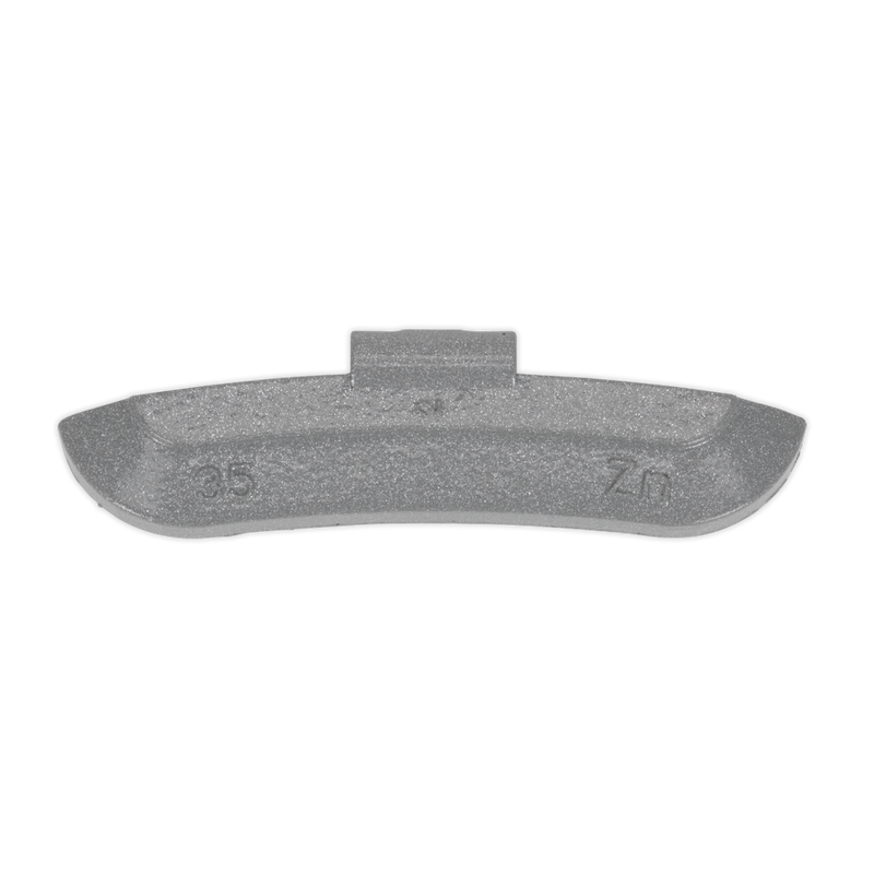 Sealey WWSH35 35g Wheel Weights Hammer-On Zinc for Steel Wheels - Pack of 50