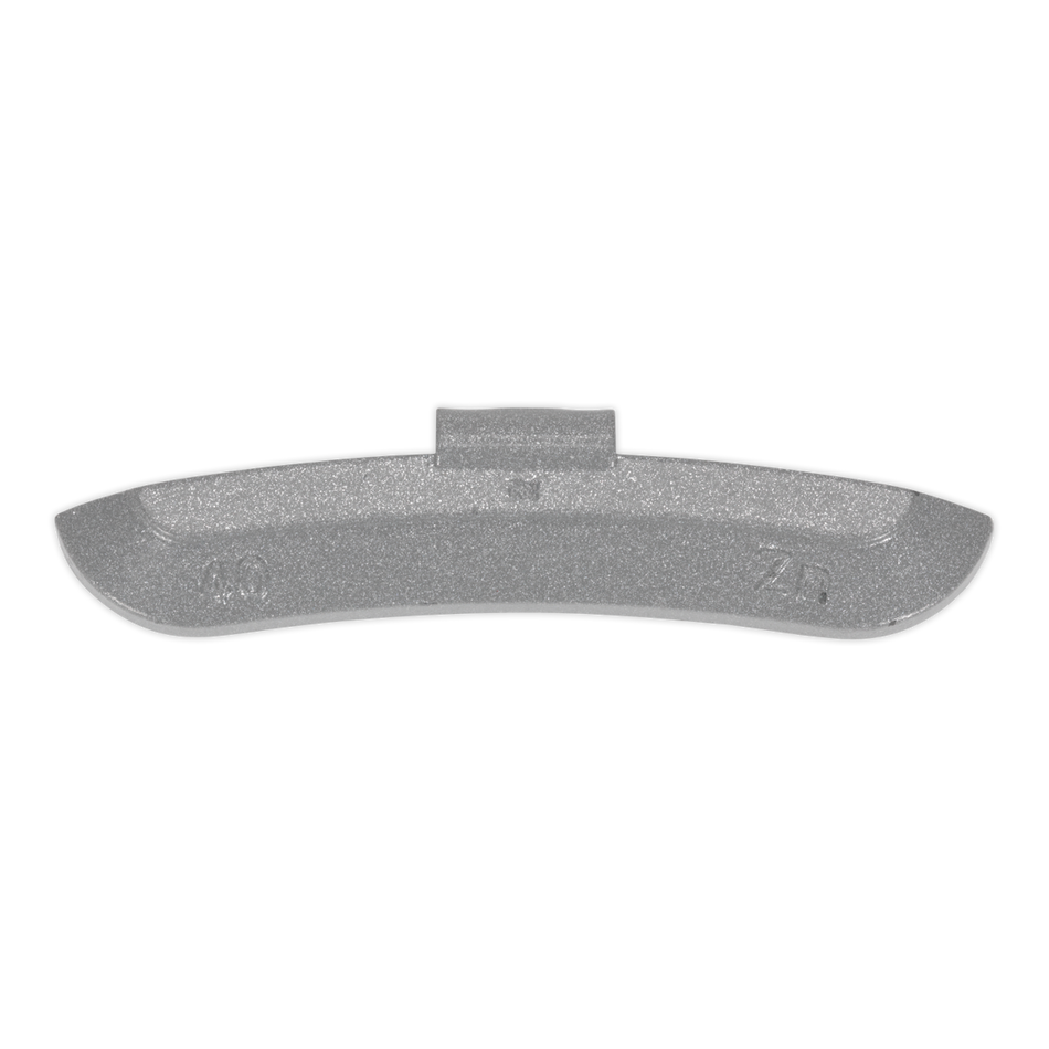 Sealey WWSH40 40g Wheel Weights Hammer-On Zinc for Steel Wheels - Pack of 50
