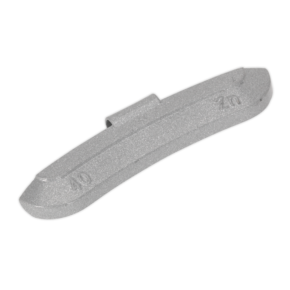 Sealey WWSH40 40g Wheel Weights Hammer-On Zinc for Steel Wheels - Pack of 50