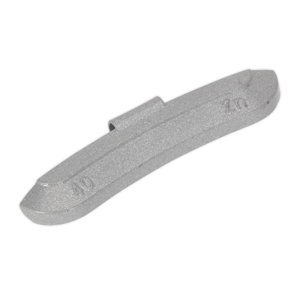 Sealey WWSH40 40g Wheel Weights Hammer-On Zinc for Steel Wheels - Pack of 50