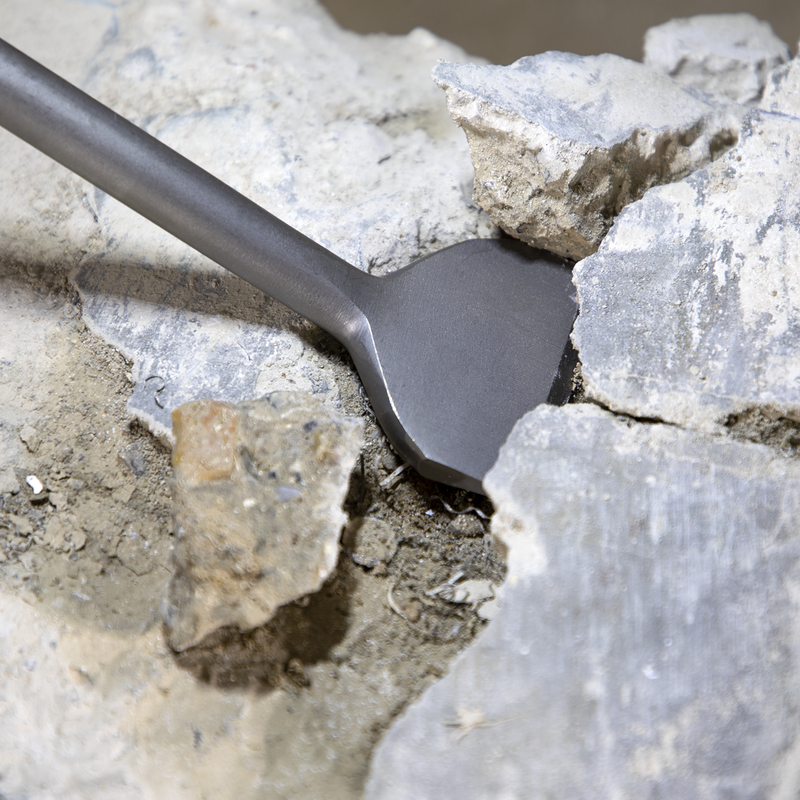 Sealey X4WC 75 x 300mm Wide Cranked Chisel - SDS MAX