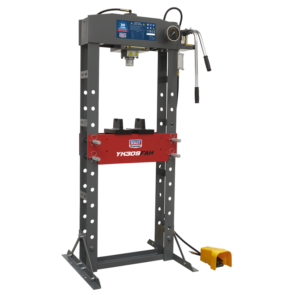 Sealey YK309FAH 30tonne Floor Type Air/Hydraulic Press with Foot Pedal