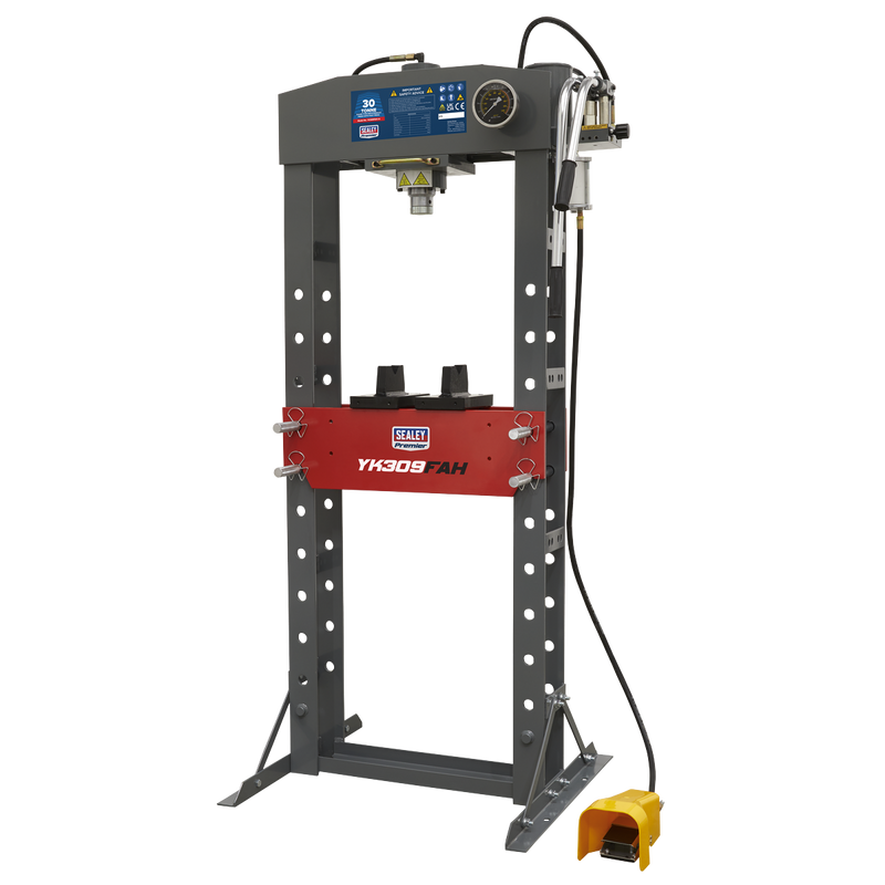 Sealey YK309FAH 30tonne Floor Type Air/Hydraulic Press with Foot Pedal