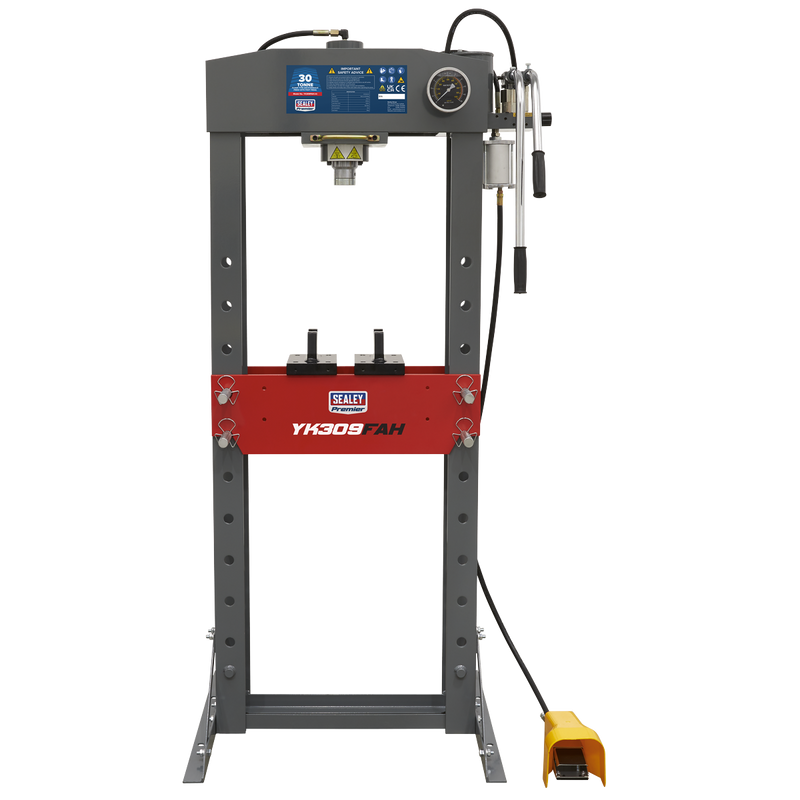 Sealey YK309FAH 30tonne Floor Type Air/Hydraulic Press with Foot Pedal