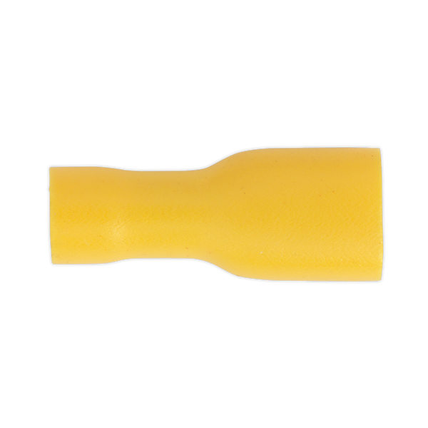Sealey YT11 6.3mm Yellow Fully Insulated Female Terminal - Pack of 100