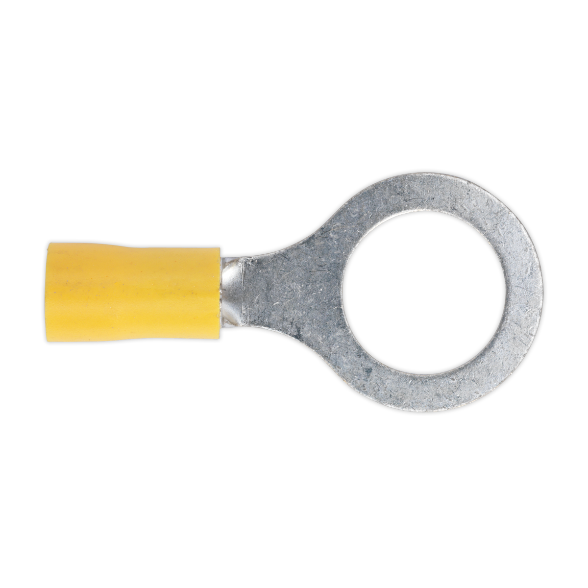 Sealey YT17 13mm (1/2") Yellow Easy-Entry Ring Terminal - Pack of 100
