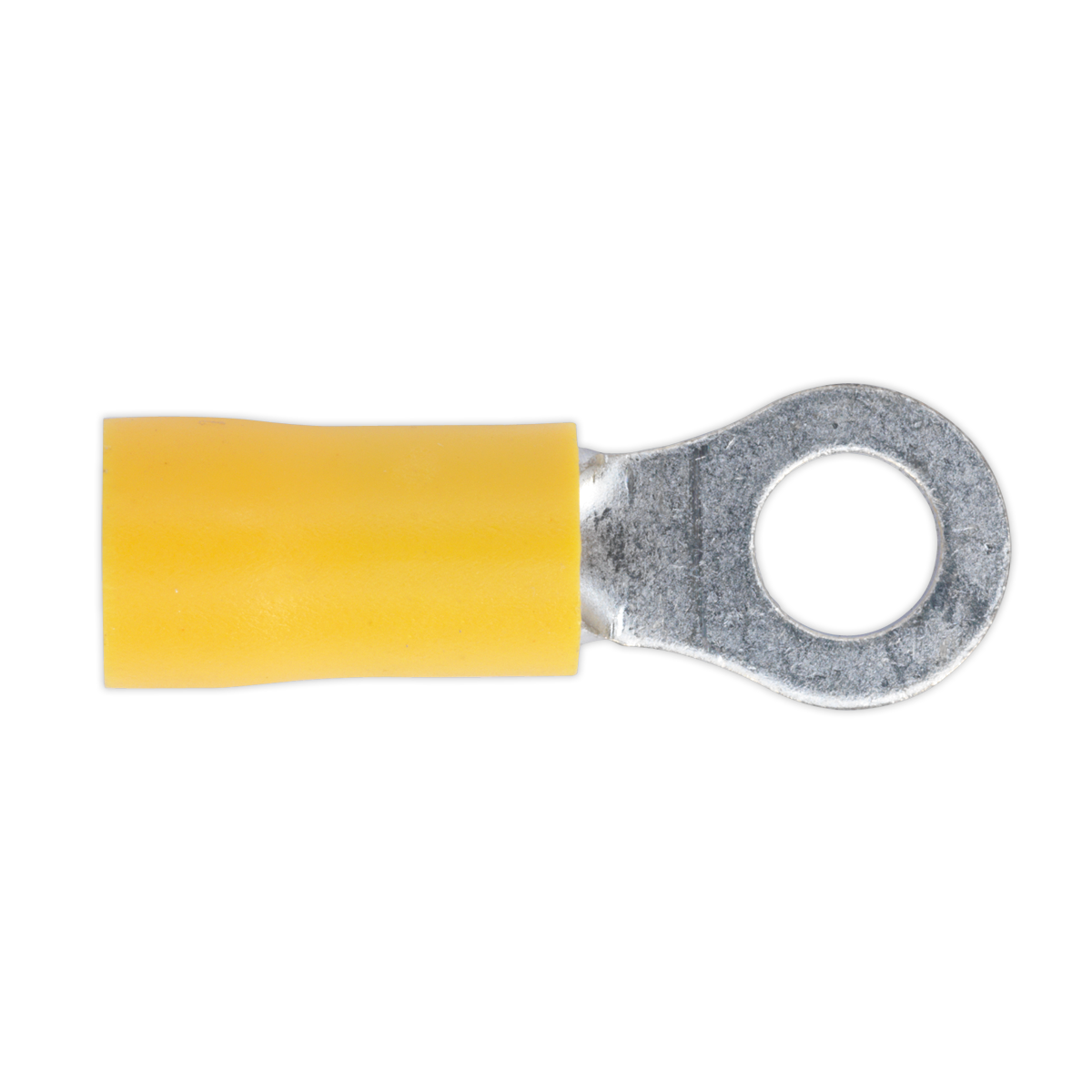 Sealey YT18 5.3mm (2BA) Yellow Easy-Entry Ring Terminal - Pack of 100