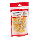 Sealey YT19 6.4mm (1/4") Yellow Easy-Entry Ring Terminal - Pack of 100