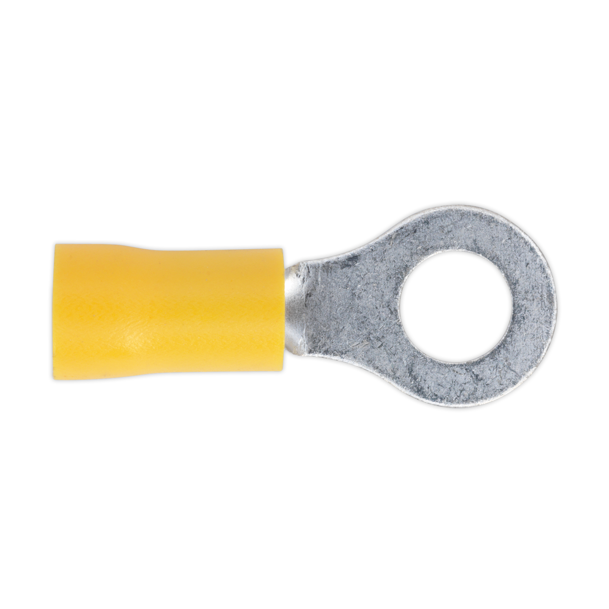 Sealey YT19 6.4mm (1/4") Yellow Easy-Entry Ring Terminal - Pack of 100
