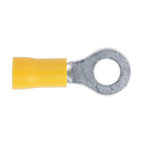 Sealey YT19 6.4mm (1/4") Yellow Easy-Entry Ring Terminal - Pack of 100