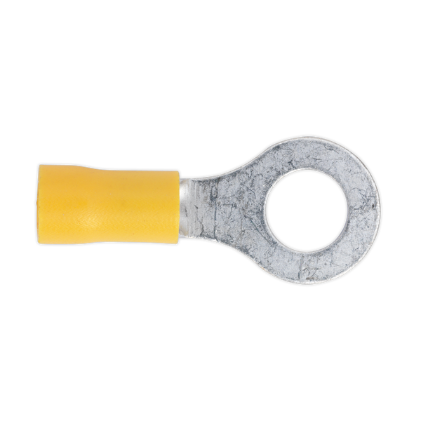 Sealey YT20 8.4mm (5/16") Yellow Easy-Entry Ring Terminal - Pack of 100