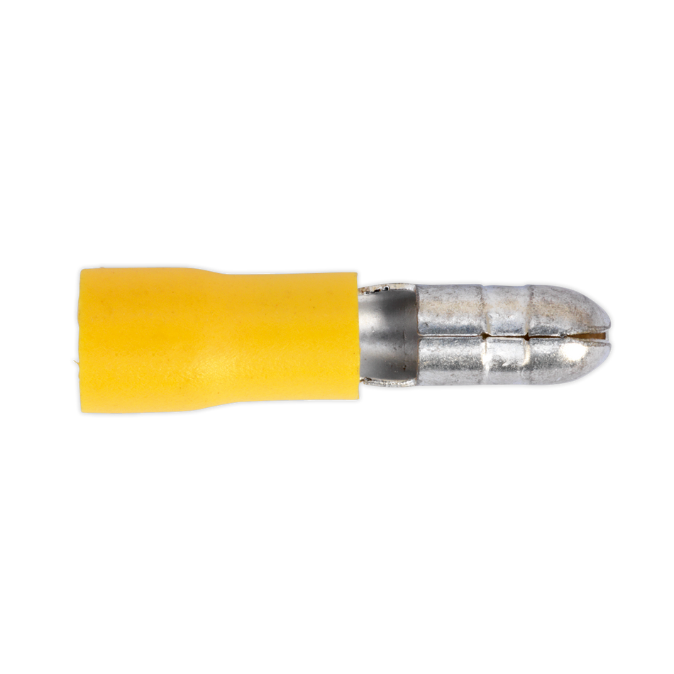 Sealey YT21 5mm Yellow Bullet Terminal - Pack of 100